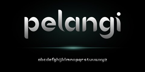 Simple modern creative alphabet with urban style template