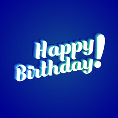 Happy Birthday! Neon Text