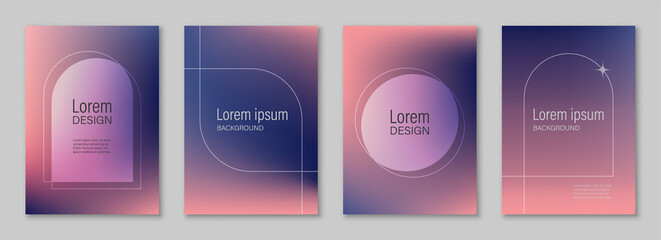 Abstract art, colorful fluid gradient wallpaper, liquid, blend, blurred, modern dynamic hologram design, background for business, presentation, ads, social media, prints, cover, banner, set