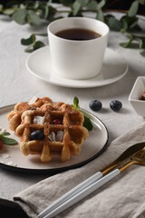 breakfast with coffee