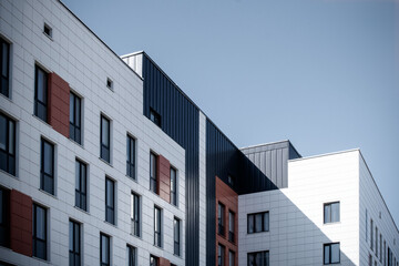 Fragment of a new multi-storey building