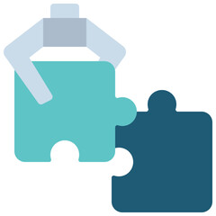 Puzzle Robot Arm Icon