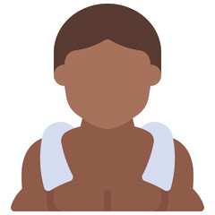 Gym Man Towel Icon