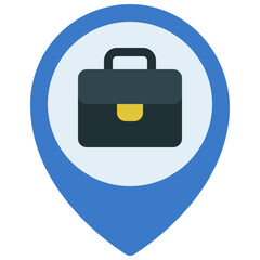 Obraz premium Work Location Icon