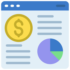 Online Money Reporting Icon