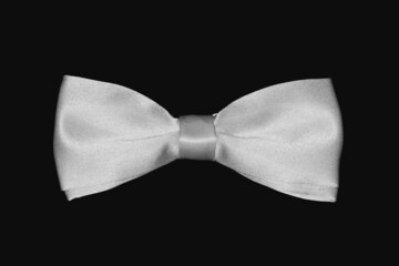 Gentle fashion bow tie on a black background.
