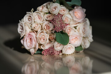 wedding bouquet with roses