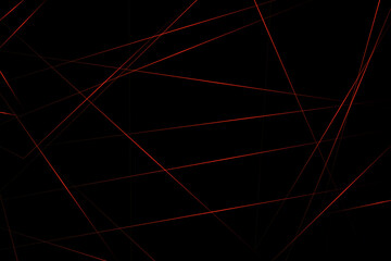 Abstract black with red lines, triangles background modern design. Vector illustration EPS 10.