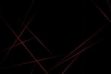 Abstract black with red lines, triangles background modern design. Vector illustration EPS 10.