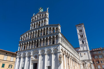 Fototapeta na wymiar San Michele Church in Lucca, Tuscany, Italy