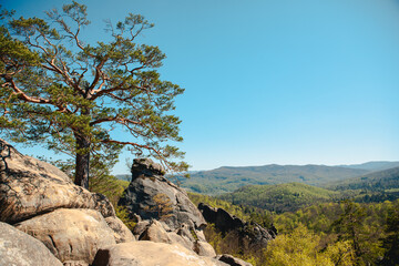 dovbush rocks Ukraine hiking landmark