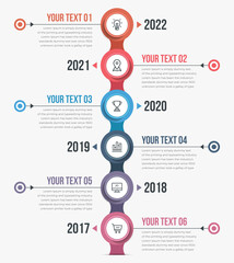 Vertical Timeline Infographics