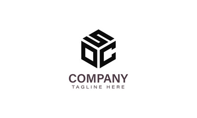 Letter SOC Logo, Three Letter Logo, Alphabet S O C Hexagon Shape Vector Icon Template