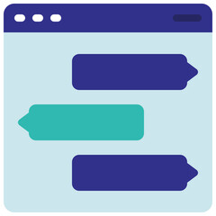 Fototapeta premium Website Messages Icon