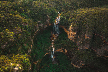 Wentworth Falls in the Blue Mountains, NSW, Australia
