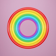 abstract rainbow background, 3d render