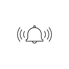 Alarm, Timer Thin Line Icon Vector Illustration Logo Template. Suitable For Many Purposes.
