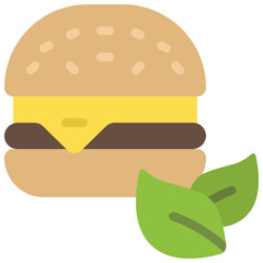 Vegan Burger Icon