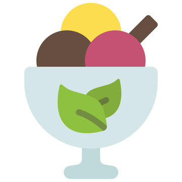 Vegan Ice Cream Icon