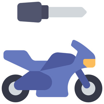 Motorbike Key Icon