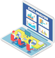Business people communicating in office discuss statistics, analyze different charts and graphs. Financial accounting concept. Organization process, analytics, planning, report, market analysis