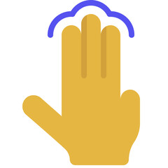 Three Finger Tap Icon