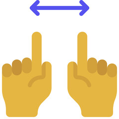 Two Hands Move Outwards Icon