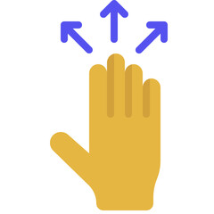 Move Outwards Hand Icon