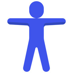 Open Arms Person Icon