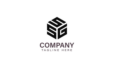 Letter SSG Logo, Three Letter Logo, Alphabet S S G Hexagon Shape Vector Icon Template
