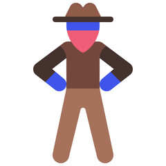 Cowboy Person Icon