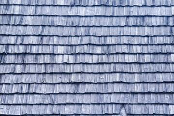 Wooden shingle (gont) background. Fragment of architecture of Kievan Rus 12th century. (Halychyna, Lviv region, Ukraine).
