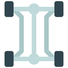 Four Wheel Axles Icon