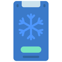 Fototapeta premium Mobile Heating App Icon