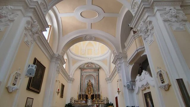 Lacco Ameno - Panoramica verticale dell'altare della Chiesa di Santa Maria delle Grazie