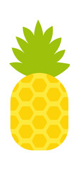 Pineapple Exotic Fruit. Vector illustration