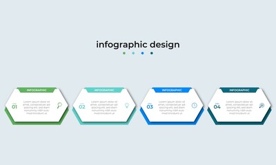 Steps Timeline Infographics Design Template