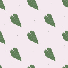 Vector flat hand drawn seamless pattern