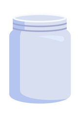 Glass jar icon. Vector illustration