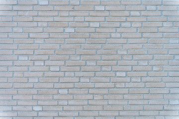 White grunge brick wall, abstract background texture with old dirty and vintage style pattern