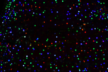 Colorful bokeh in the night light for background