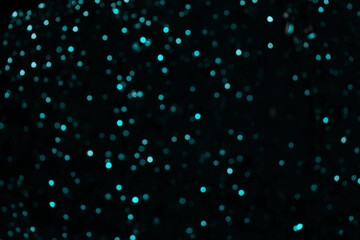 Blue bokeh in the night light for background