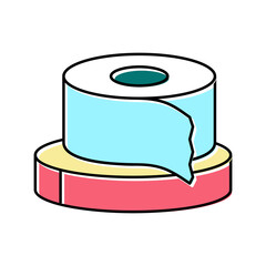 scotch tape resin art color icon vector illustration
