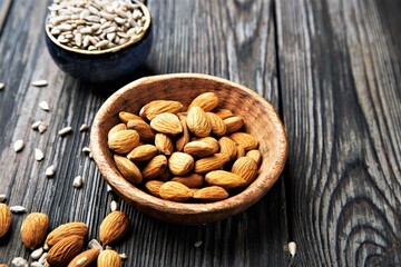 Almonds with chocolate