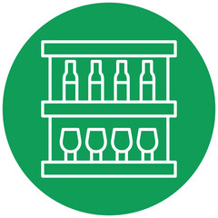 Fototapeta premium Shelf Icon