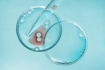 Laboratory equipment and scientific research concept. Abstract scientific research.