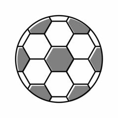 Fototapeta premium ball soccer color icon vector illustration