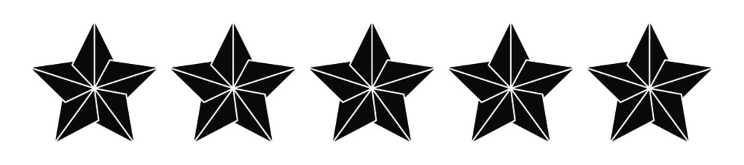 Obraz premium Star icon. Five stars rating icon. Five stars customer product rating. Vector illustration.