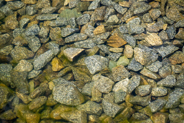 stone in water wall texture