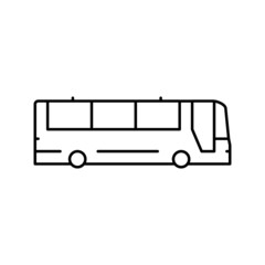 bus transport line icon vector illustration